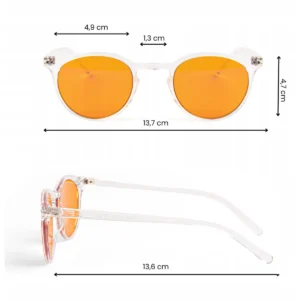 Okulary blokujące niebieskie światło NoBlue Clear Orange