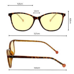 Okulary blokujące niebieskie światło Cat Style Day